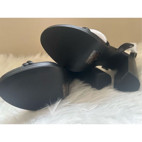 Steve Madden Jennifer black sandals size 9  Open Toe Heels - Picture 11 of 14